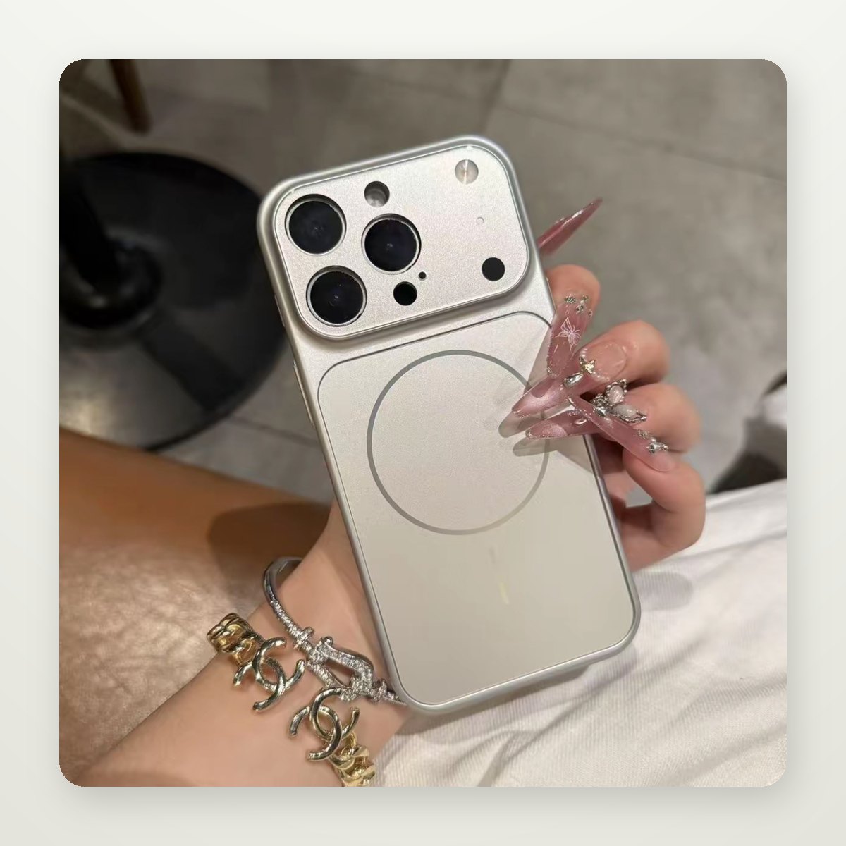 Frosted Glass MagSafe Armor Case for iPhone 13–17