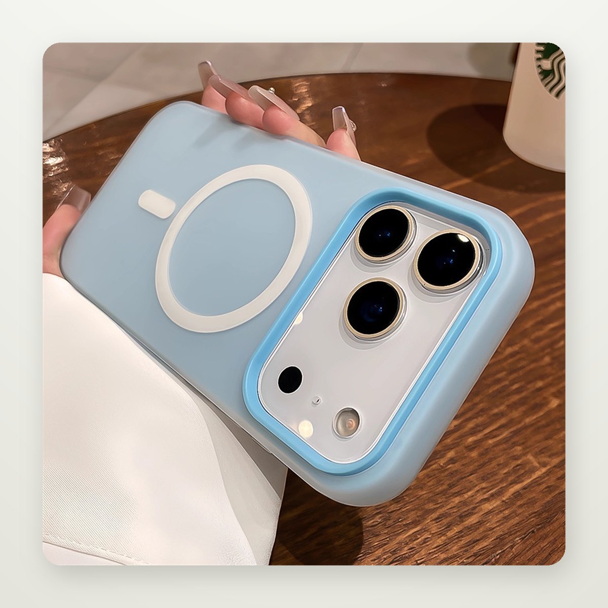 Jelly Frosted Magnetic Case for iPhone 15–17