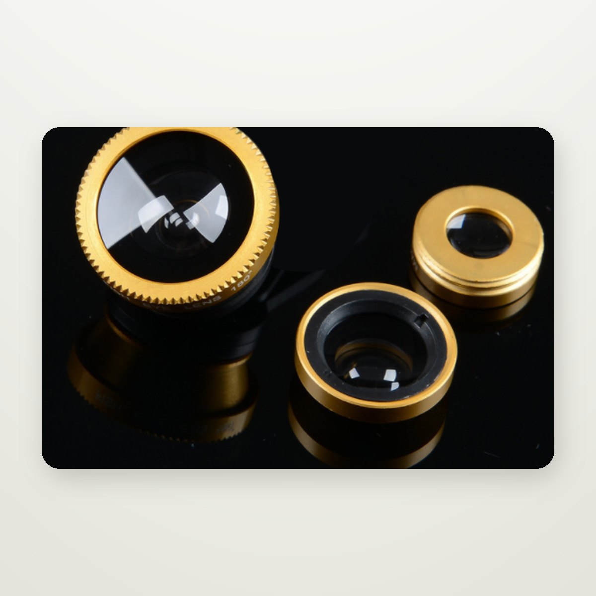 3-in-1 Fisheye, Wide & Macro Clip-On Lens