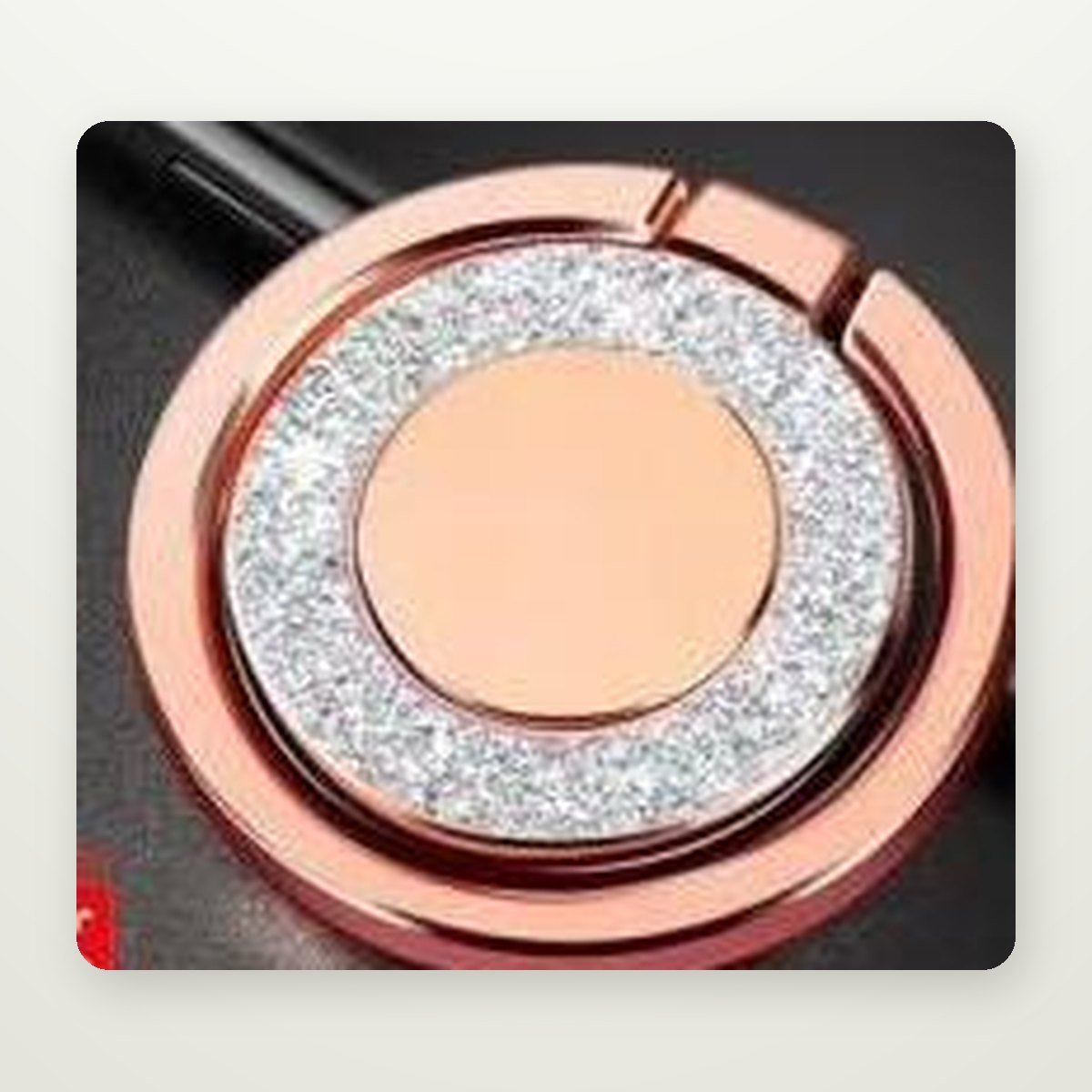 Glitter Metal Ring Phone Holder