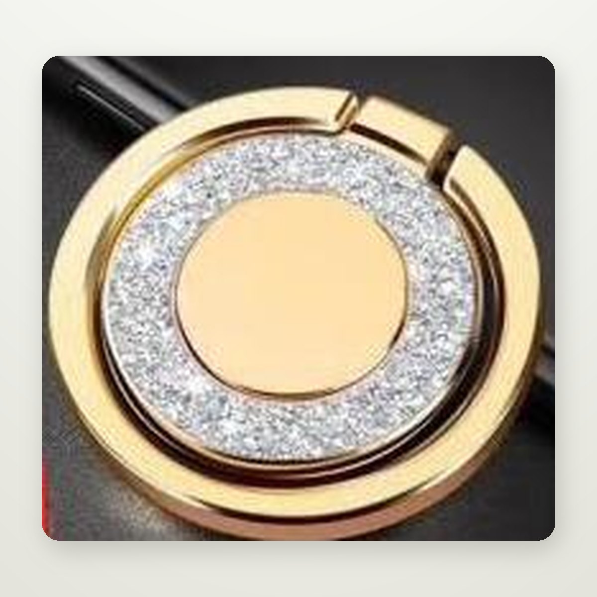 Glitter Metal Ring Phone Holder