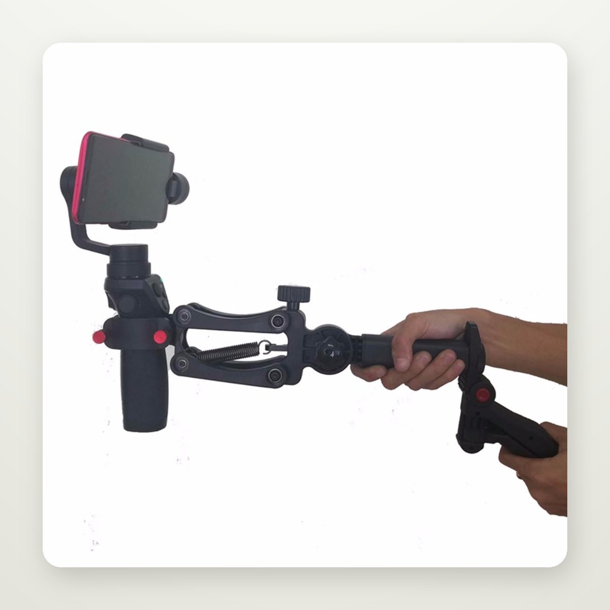4th-Axis Spring Stabilizer for Phone Gimbals