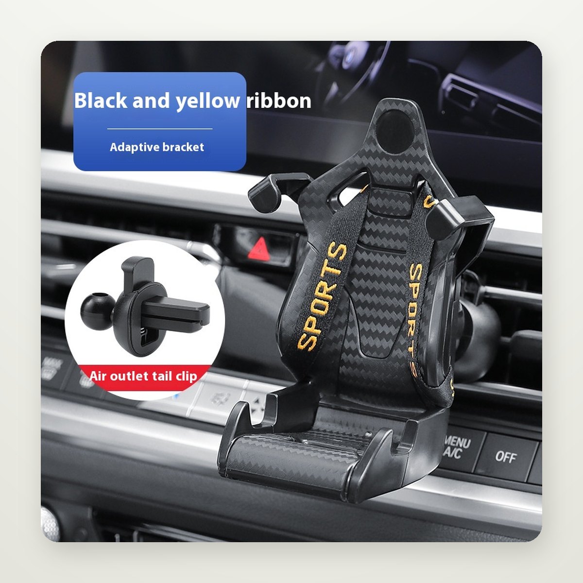 Racing Seat Air Vent Phone Holder