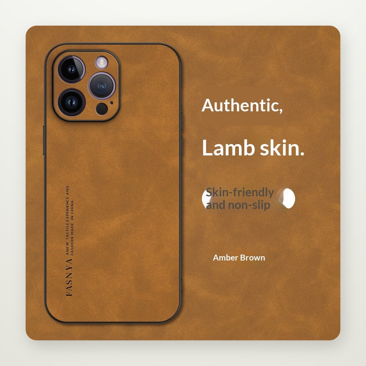 Classic Leather-Look Case for iPhone 13–17
