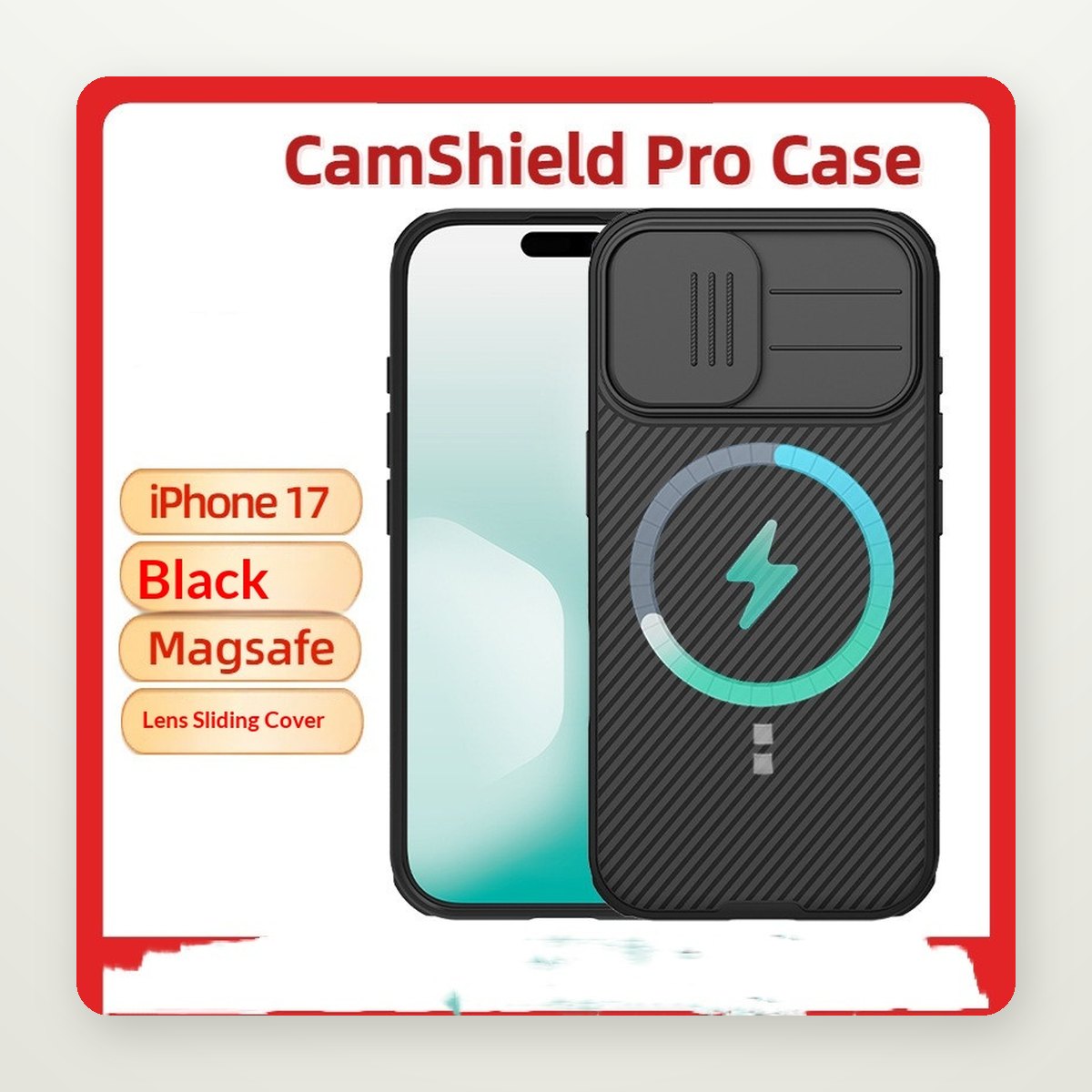 MagSafe Case with Sliding Camera Cover for iPhone 17 & Air