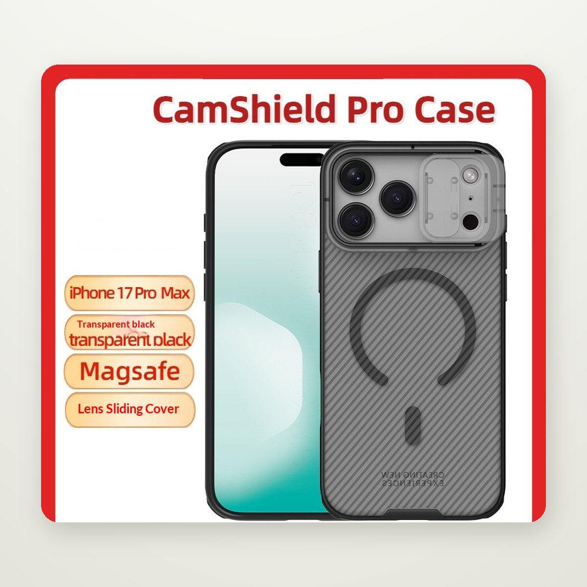 MagSafe Case with Sliding Camera Cover for iPhone 17 & Air