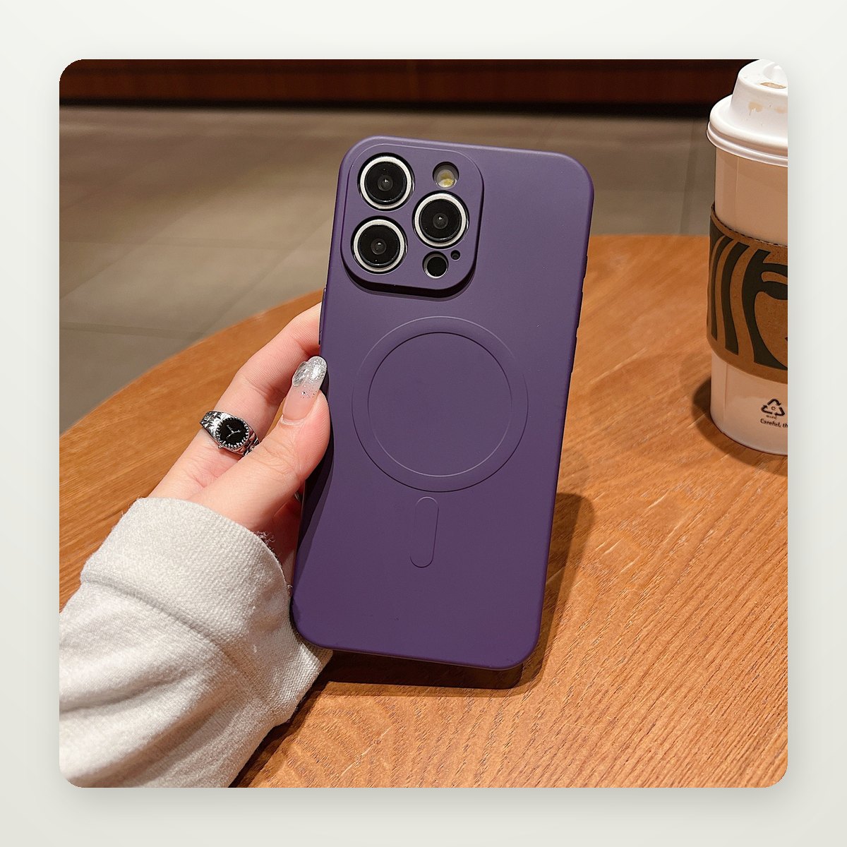 Liquid Silicone MagSafe Case for iPhone 16–17