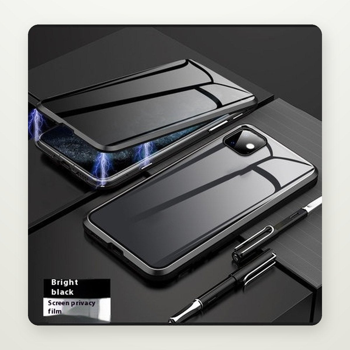360° Privacy Glass Magnetic Case for iPhone 13–16