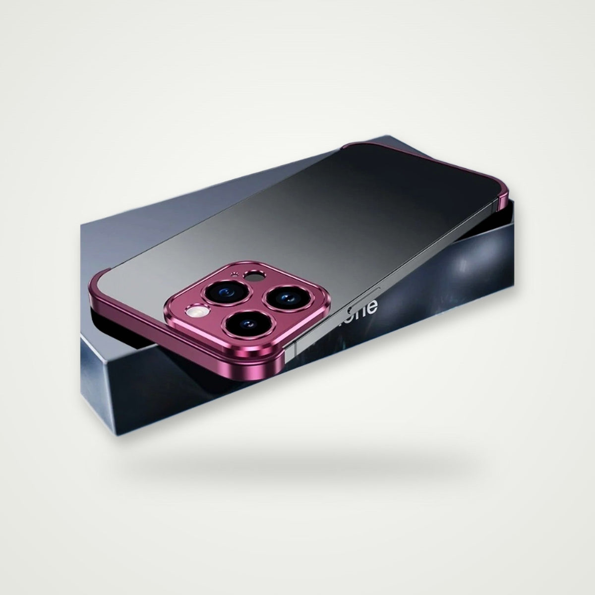 Frameless Metal Corner Bumper for iPhone 15–17 & Air