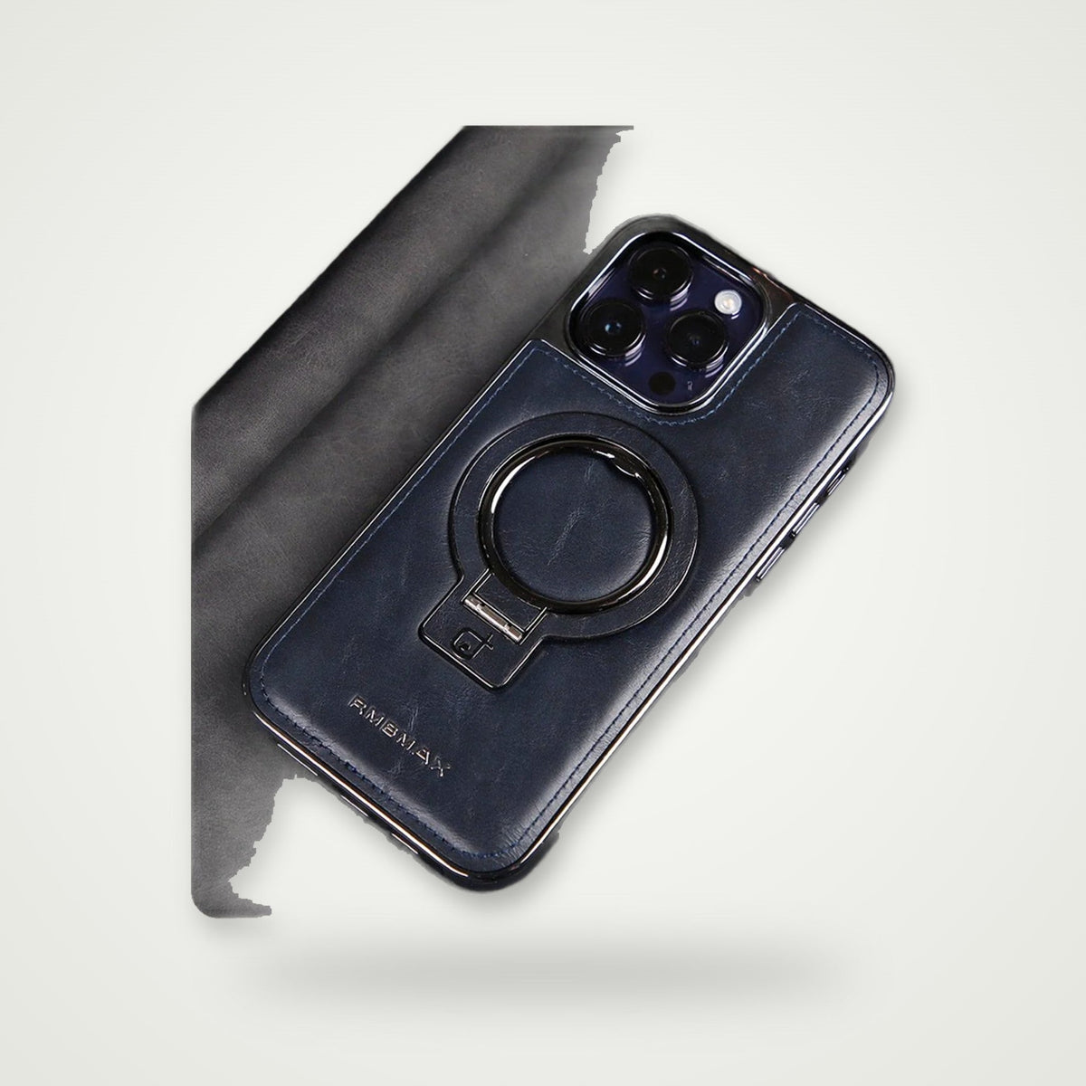 Business Leather MagSafe Stand Case for iPhone 13–17 & Air
