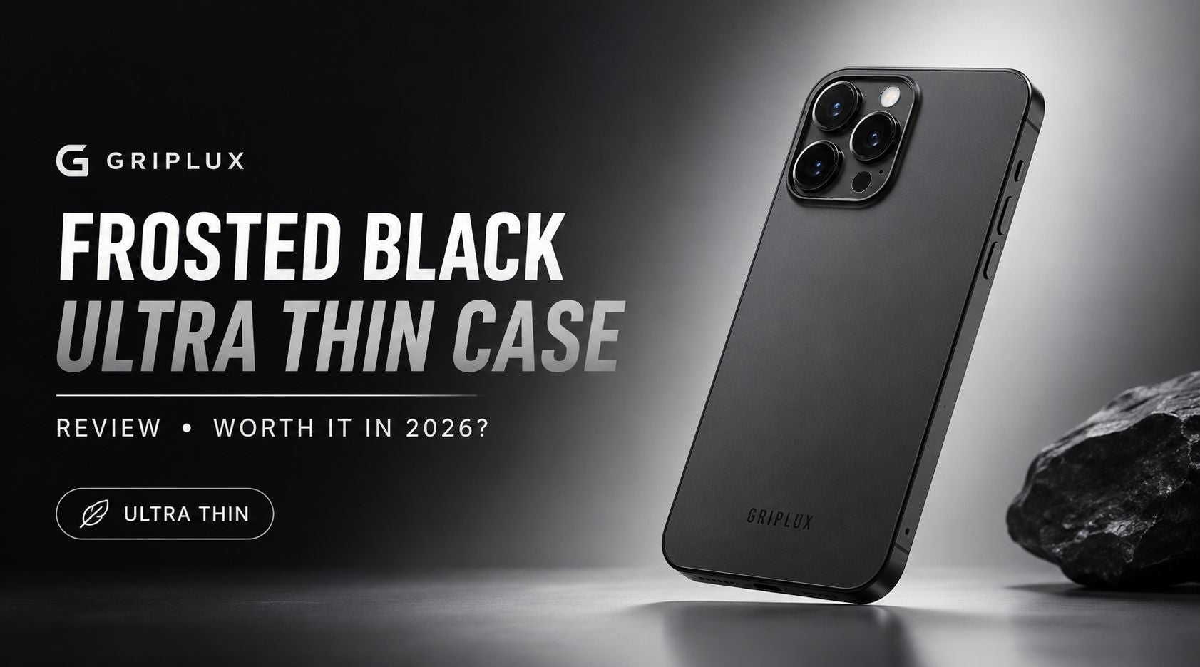 frosted black phone case 
