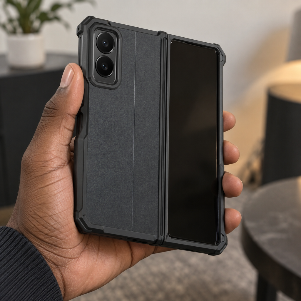 Drop-Guard Hard Shell – iPhone Duo — in hand