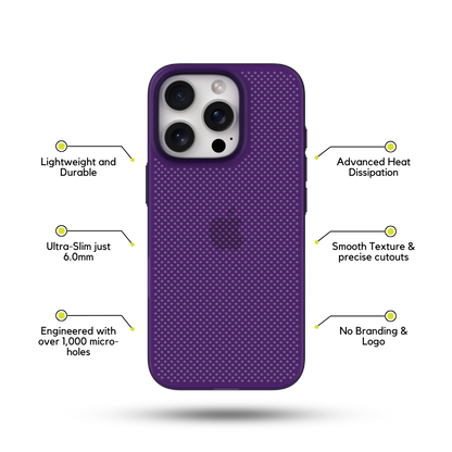 Deep Purple Thin Heat Dissipation Phone Case