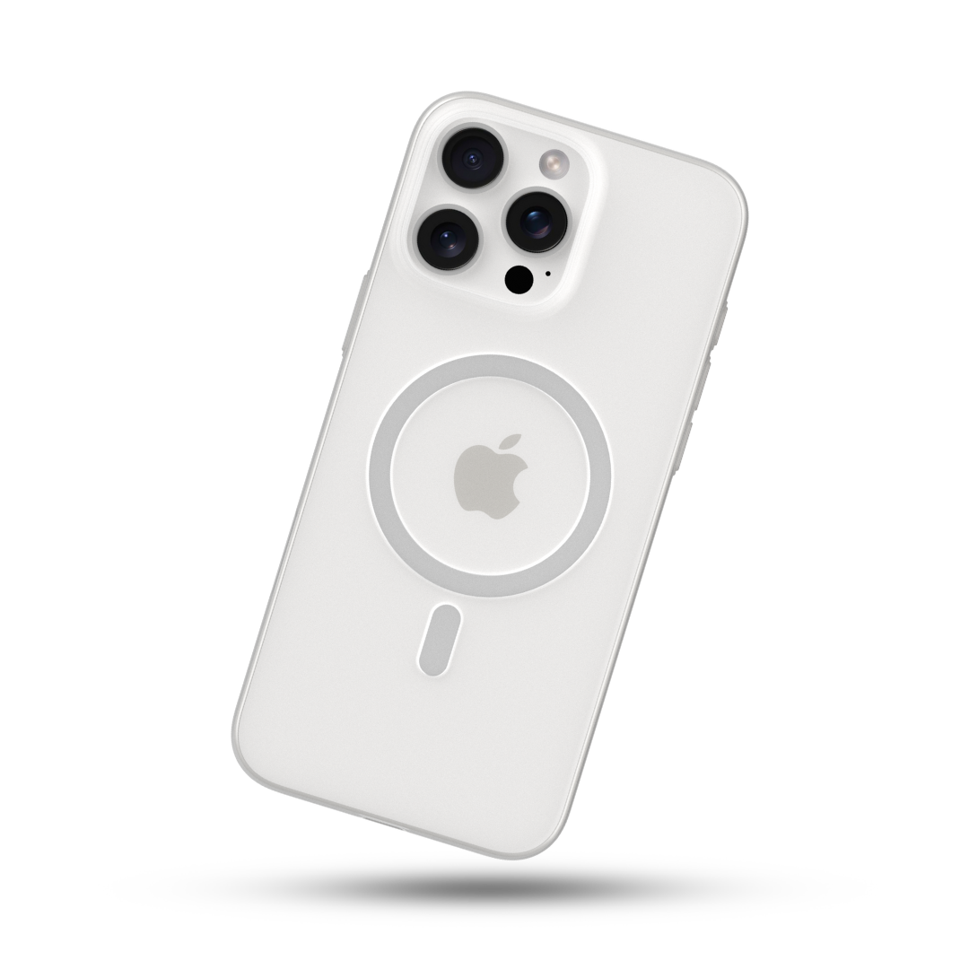 White MagSafe® Thin Magnetic Phone Case
