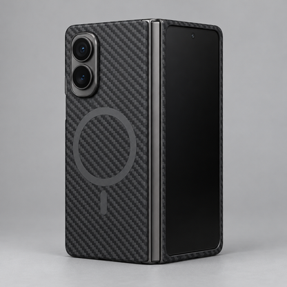 Carbonweave Thin Magnetic Case – iPhone Duo — back view