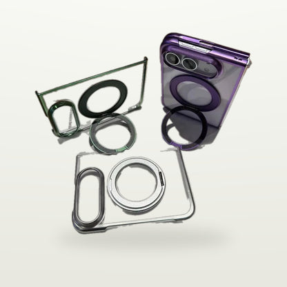 360 Rotating Stand Clear Case – iPhone Duo