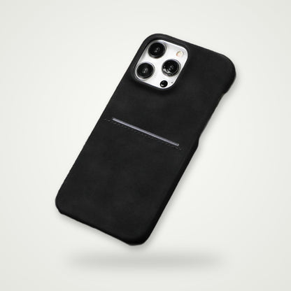 Business sheepskin-feel card case for iPhone 12–16, view 5