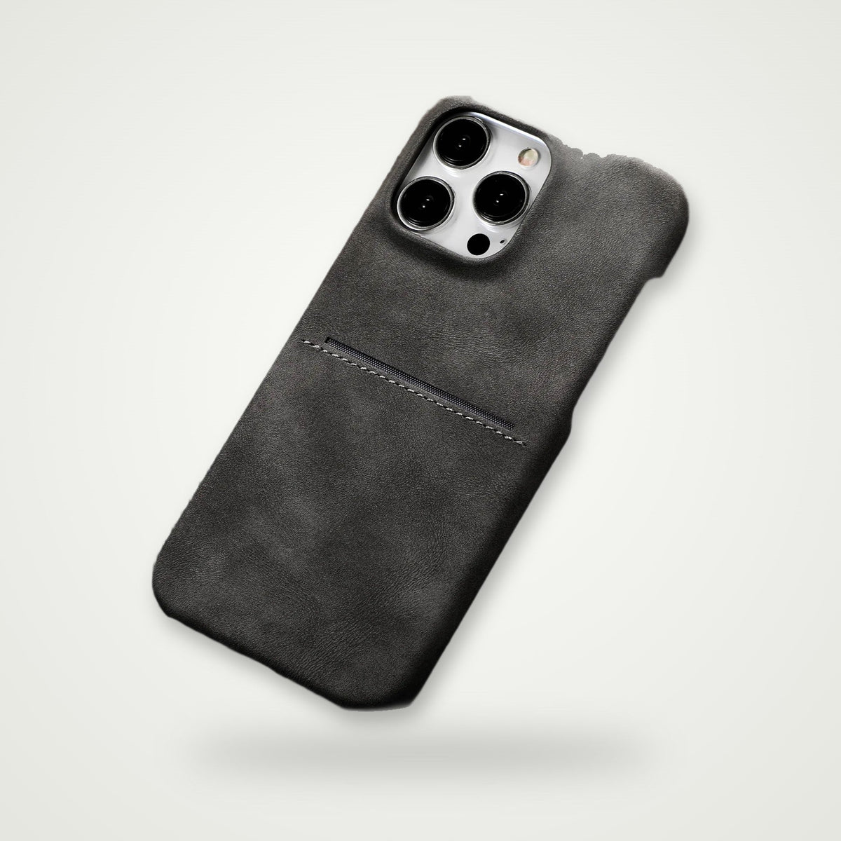 Business sheepskin-feel card case for iPhone 12–16, view 9