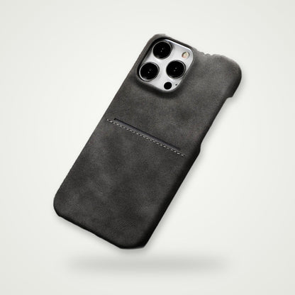 Business sheepskin-feel card case for iPhone 12–16, view 9