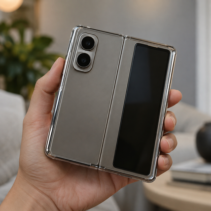 Electroplated Clear Case – iPhone Duo — in hand