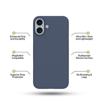 Blue MagSafe® Rubberized Magnetic Phone Case