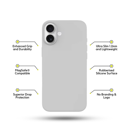 Gray MagSafe® Rubberized Magnetic Phone Case