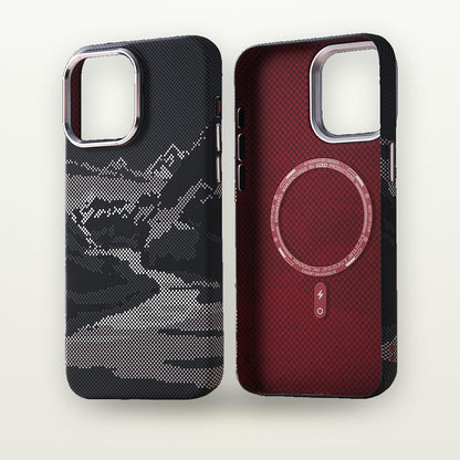 Mountain Ridge Twill MagSafe Case for iPhone 13–16 — GripLux (3)