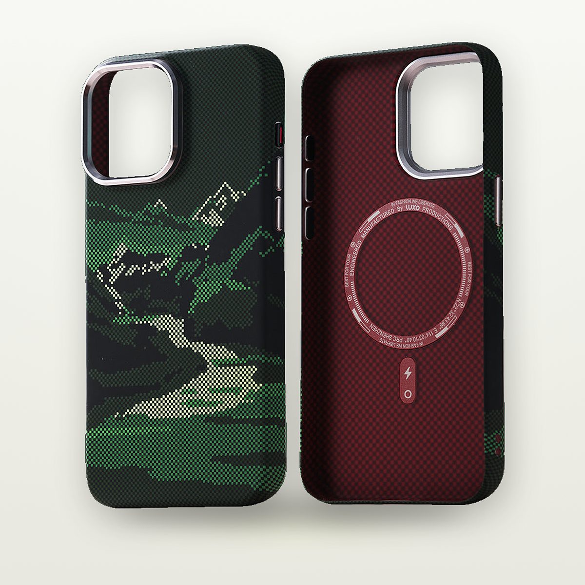 Mountain Ridge Twill MagSafe Case for iPhone 13–16 — GripLux (5)