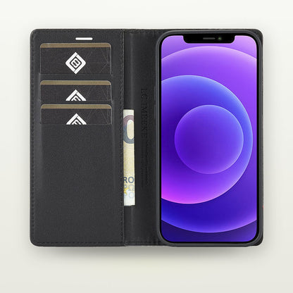 Carbon & Leather Flip MagSafe Case for iPhone 11–16 — GripLux (8)