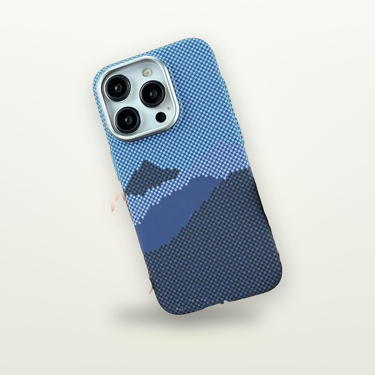 Plaid Carbon-Weave MagSafe Case for iPhone 12–16 — GripLux (5)