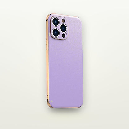 Plated-Edge Nappa Leather Case for iPhone 11–16 — GripLux (7)