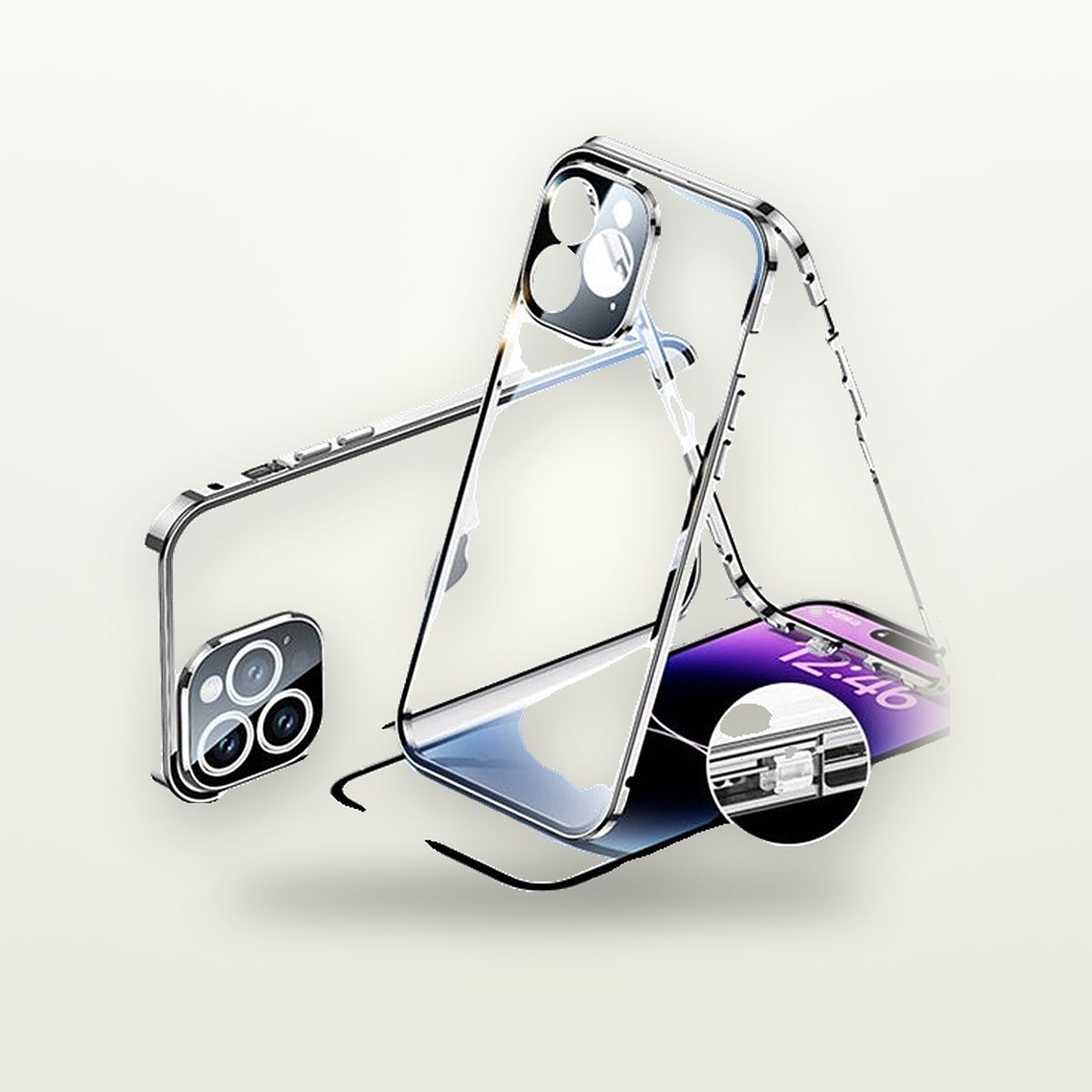 Double-Sided Glass MagSafe Case for iPhone 16 Series — GripLux (3)