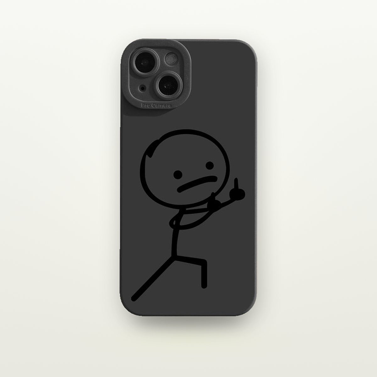Hand Gesture Print Silicone Case for iPhone 12–16 — GripLux