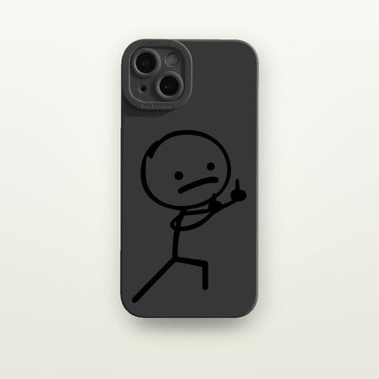 Hand Gesture Print Silicone Case for iPhone 12–16 — GripLux