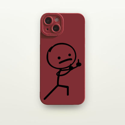 Hand Gesture Print Silicone Case for iPhone 12–16 — GripLux (4)