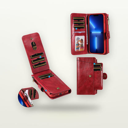Retro Leather Detachable Wallet Case for iPhone 15 & 16 Series — GripLux (3)