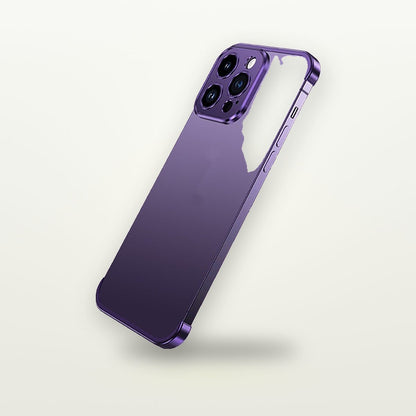 Metal Corner Frameless Bumper Case for iPhone 11–16 — GripLux