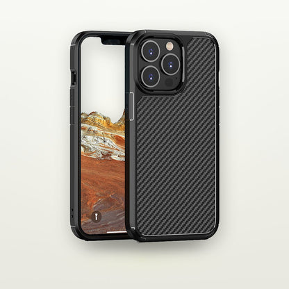 Carbon Fiber Pattern Anti-Drop Case for iPhone 11–16 — GripLux