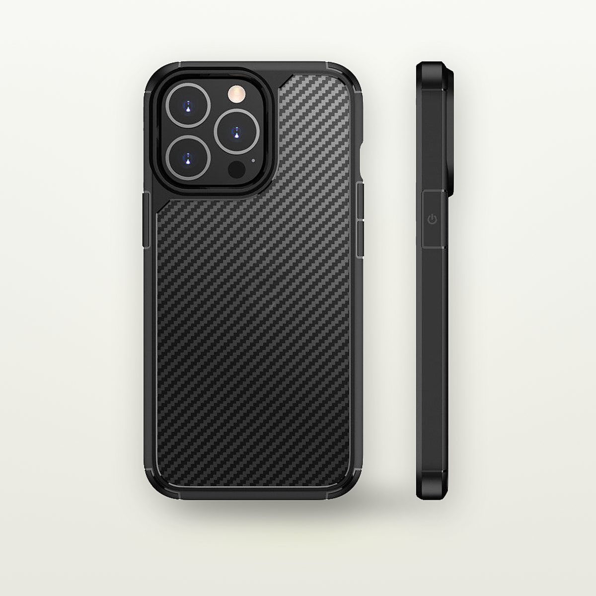 Carbon Fiber Pattern Anti-Drop Case for iPhone 11–16 — GripLux (3)