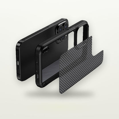 Carbon Fiber Pattern Anti-Drop Case for iPhone 11–16 — GripLux (4)