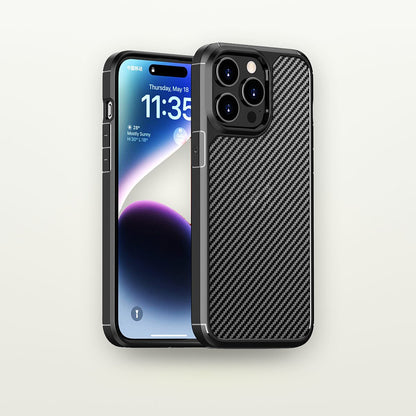 Carbon Fiber Pattern Anti-Drop Case for iPhone 11–16 — GripLux (8)