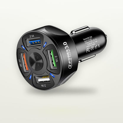 45W Four-Device Fast Car Charger — GripLux (4)