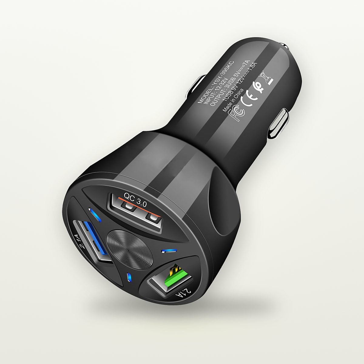 45W Four-Device Fast Car Charger — GripLux (7)