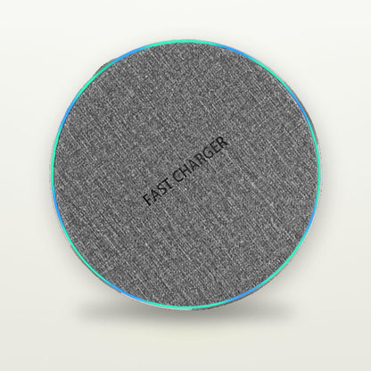 Fabric & Aluminum 15W Wireless Charging Disc — GripLux (3)