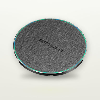 Fabric & Aluminum 15W Wireless Charging Disc — GripLux (6)