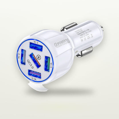 5-Port USB Fast Car Charger — GripLux