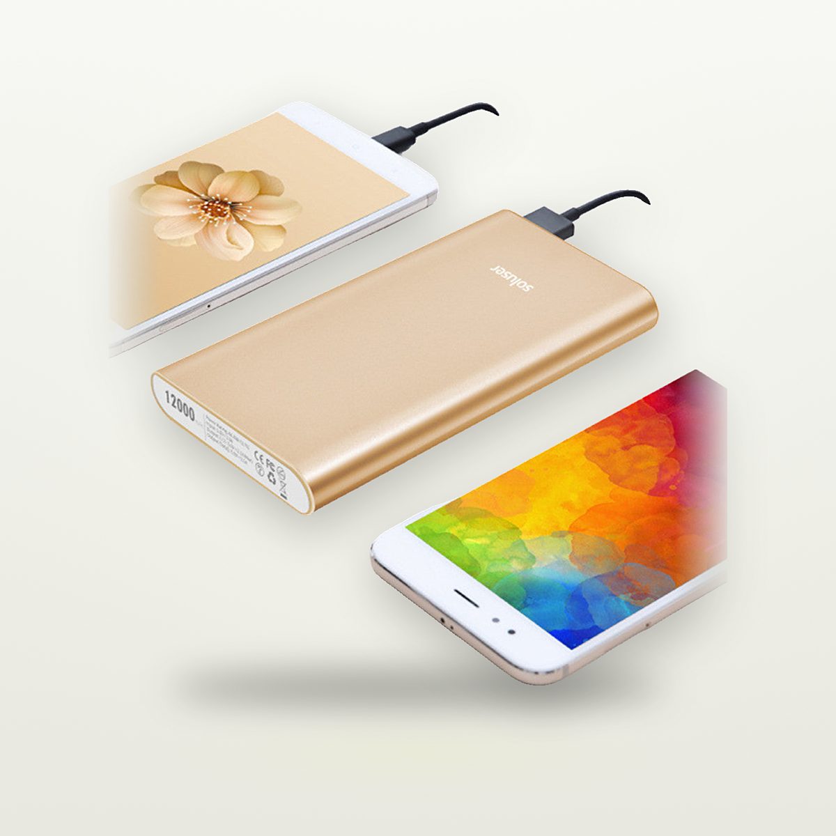 Ultra-Thin Aluminum 12,000mAh Power Bank — GripLux (2)