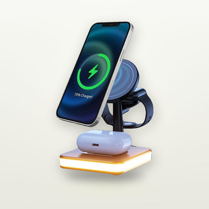 4-in-1 Magnetic Charging Station with Night Light — GripLux