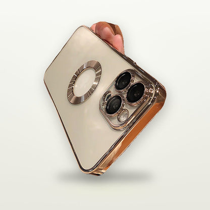Clear Plated Case with Built-In Lens Guard for iPhone 11–15 — GripLux (7)