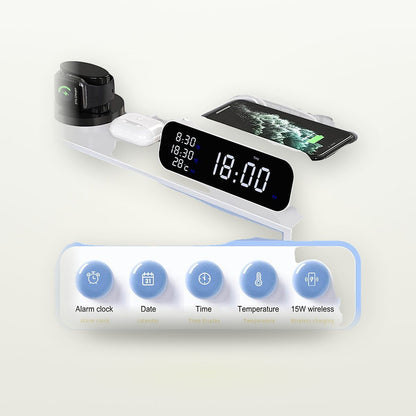 15W Wireless Charger Alarm Clock with Temperature Display — GripLux (2)